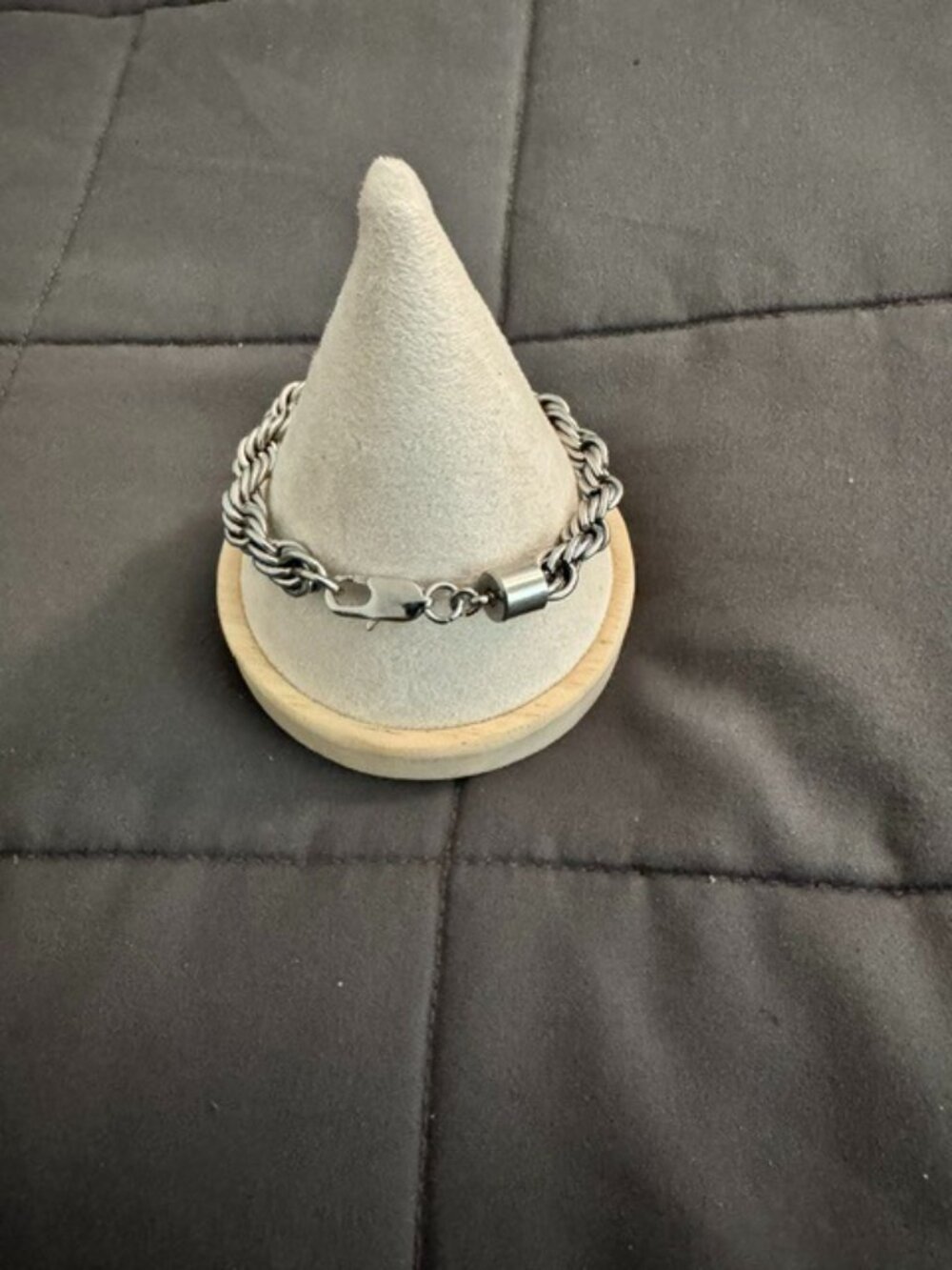 Men's Rope Chain Bracelet - 8" - Picture 2 of 2
